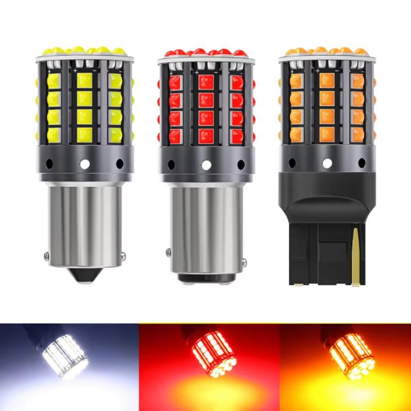 

Turn Signal Reverse Brake Light Bulbs 1156 BA15S P21W BAU15S PY21W1157 BAY15D P21/5W LED Canbus 3030 44SMD 7440 7443 W21W T20 7443 W21/5W T20 жовтий