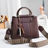 Women's Stylish Color Block Patchwork Shoulder Bag - 2026 Trendy Design, Large Capacity, Textured, Perfect for Commuting