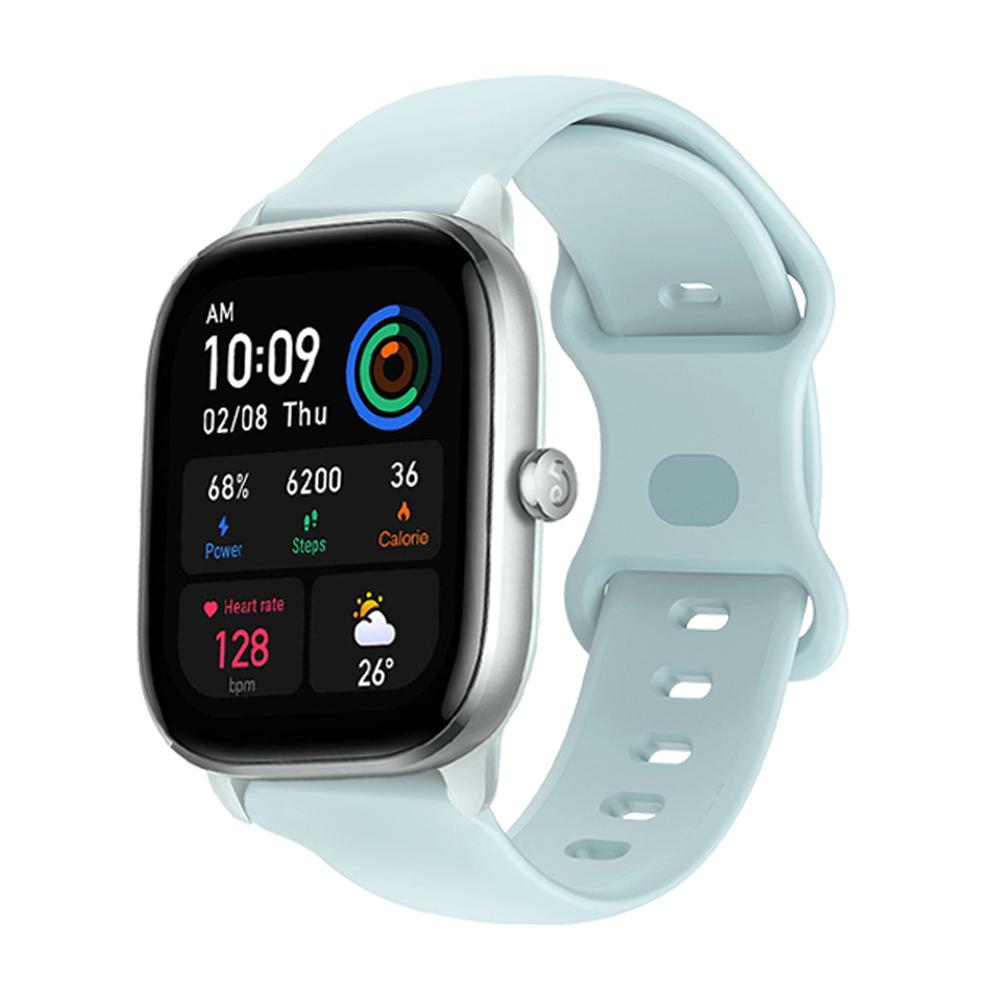 20mm Official Strap for Amazfit GTS4 Mini Soft Silicone Butterfly Buckle Band for Amazfit GTS 2 Mini 3 2E Outdoor Sport Band