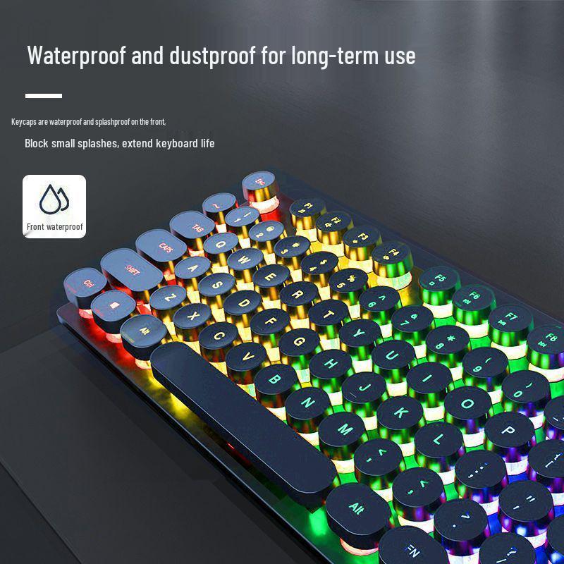 Universal Luminous Wired Keyboard & Mouse Set for Gaming and Office Use