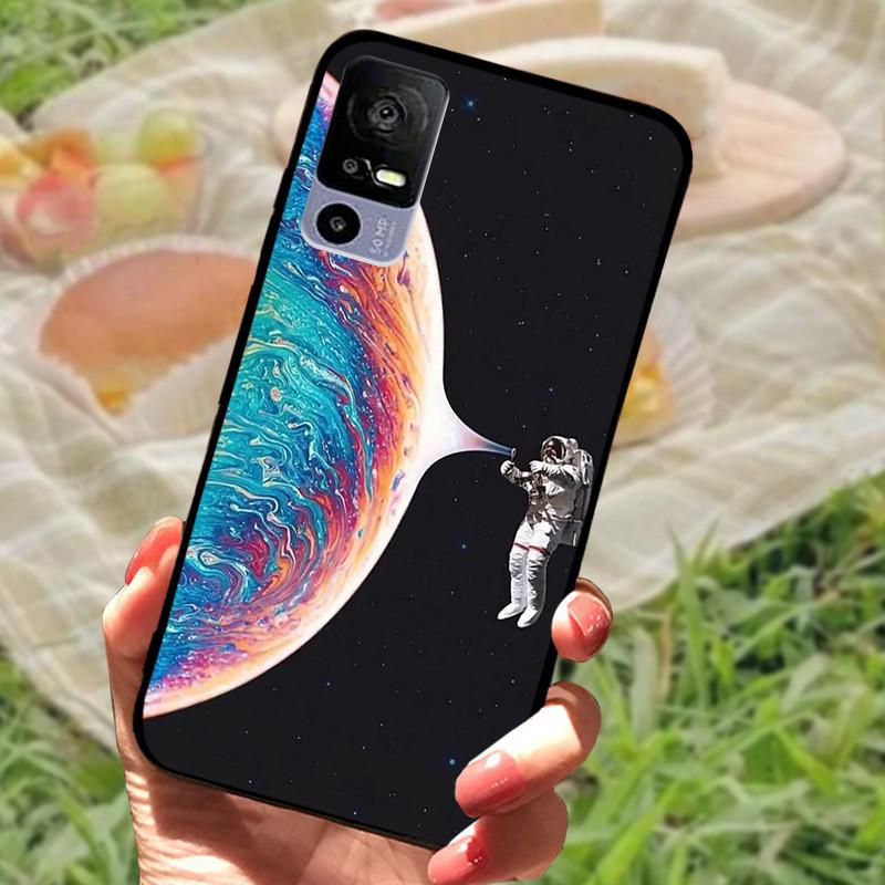 For TCL 40R Case TPU Soft Silicone Marble Phone Cover Case for TCL 405 406 408 403 TCL40R Shockproof Funda Love T771K Bumper