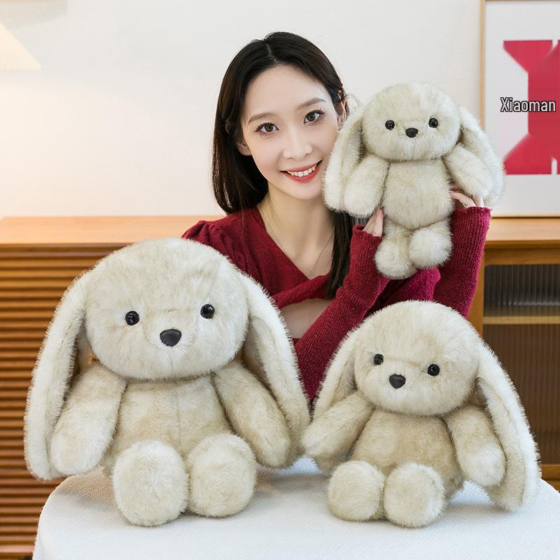 Diudiu Long-Eared Rabbit Plush Toy - Cute Sleeping Pillow & Comforting Companion for Children