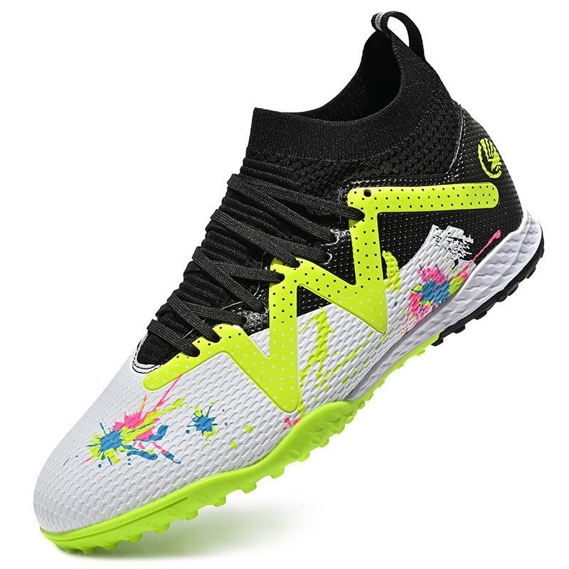 Football shoes Men's high-top broken nails Middle-aged children's students Youth men's competition training shoes AG training shoes