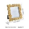 Ginkgo Gold Square Table Display: 5-inch, 6-inch, 7-inch, 8-inch Resin Photo Frames