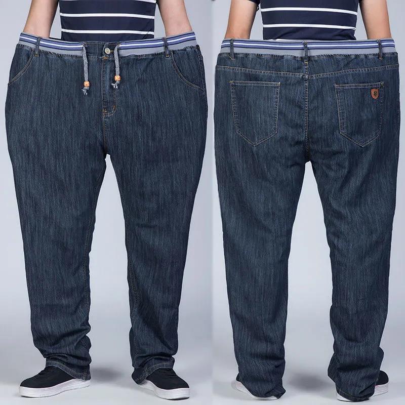 Primavera Estate Casual Plus Size Jeans Con coulisse Jeans Uomo Vita Alta  Dritto Sciolto acquista in modo economico — spedizione gratuita, recensioni  reali con foto — Joom