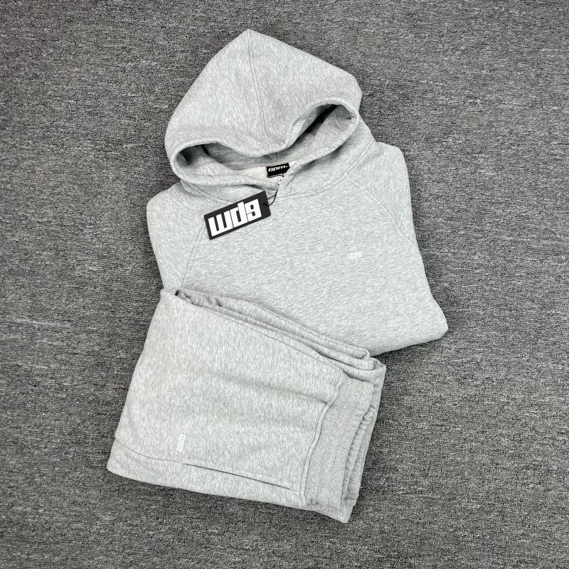 Unisex Embroidered Hooded Sweatshirt & Velvet Sweatpants Hip Hop Set