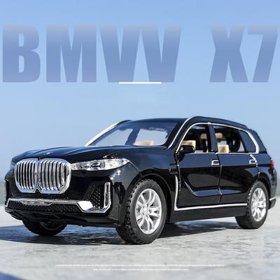 1:32 Scale X7 SUV Metal Diecast Car Model, Pull Back Alloy Toys with Sound and Light for Kids Adult Gift Collection