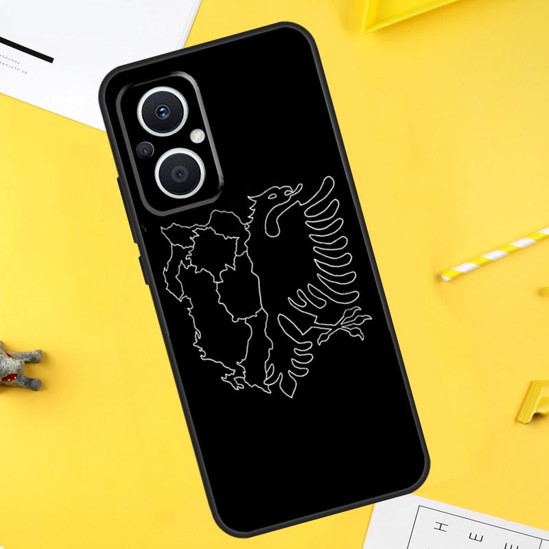 Albania Flag For OPPO Reno 14F 13F 12F 11F 10 11 12 13 14 Pro 8T 7 8 Lite OPPO Find X9 X8 X6 X5 Pro Case