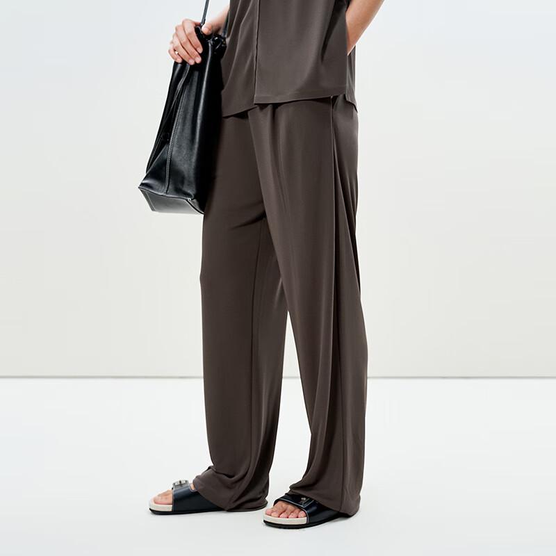 LESS 2025 Summer Loose Straight Leg Trousers