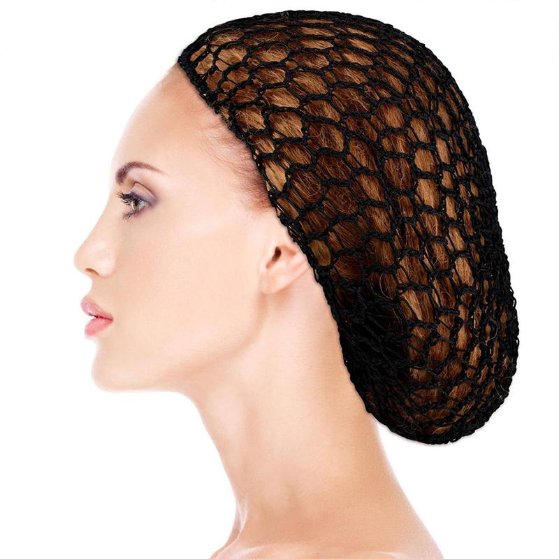 Hair Net Mesh For Women Sleeping Solid Color Crochet Cap Comfortable Snood Beauty Accessories Night Bedtime