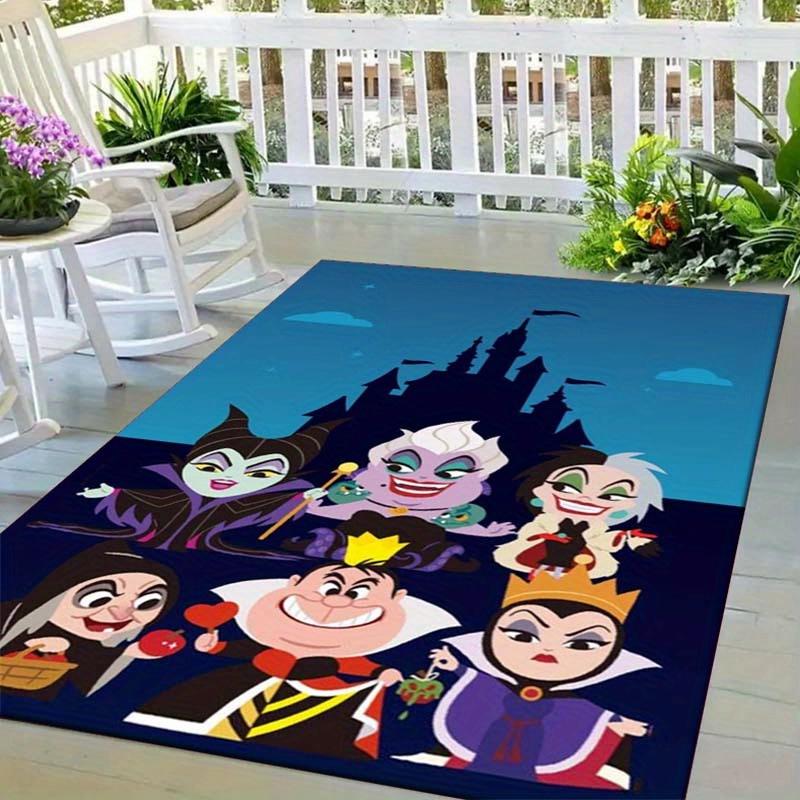 

1pc Villains Pattern Area Rug Soft Flannel Floor Mat for Living Room, Bedroom, Kitchen, Sofa Coffee Table Floor Mat, Machine Washable 60cm by 90cm