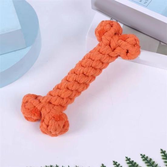 Yousheng Dog Rope Toy Bone Shaped Dog Chew Toy for Teething Training Interactive Play Cotton Rope Pet Toy for Small Medium