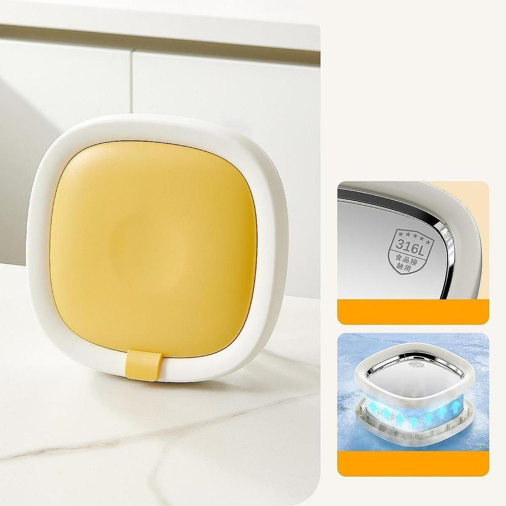 Rolled Ice Cream Maker Portable with 2 Scrapers Instant Freeze Plate Homemade DIY Accessory for Home Family Sorbet Soft Serve