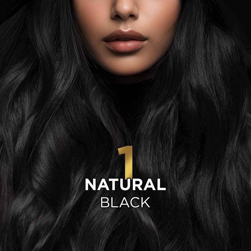 BBLUNT Salon Secret High Shine Conditioning Hair Colour Natural Black 130G Pack of 1 Long Lasting Vivid Colour