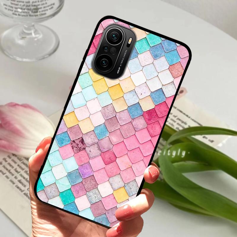 For Redmi K40 5G Case K40 Pro Cute Animals Matte Silicone TPU Soft Phone Cover For Xiaomi Mi 11i Fundas Poco F3 Coque Bumper