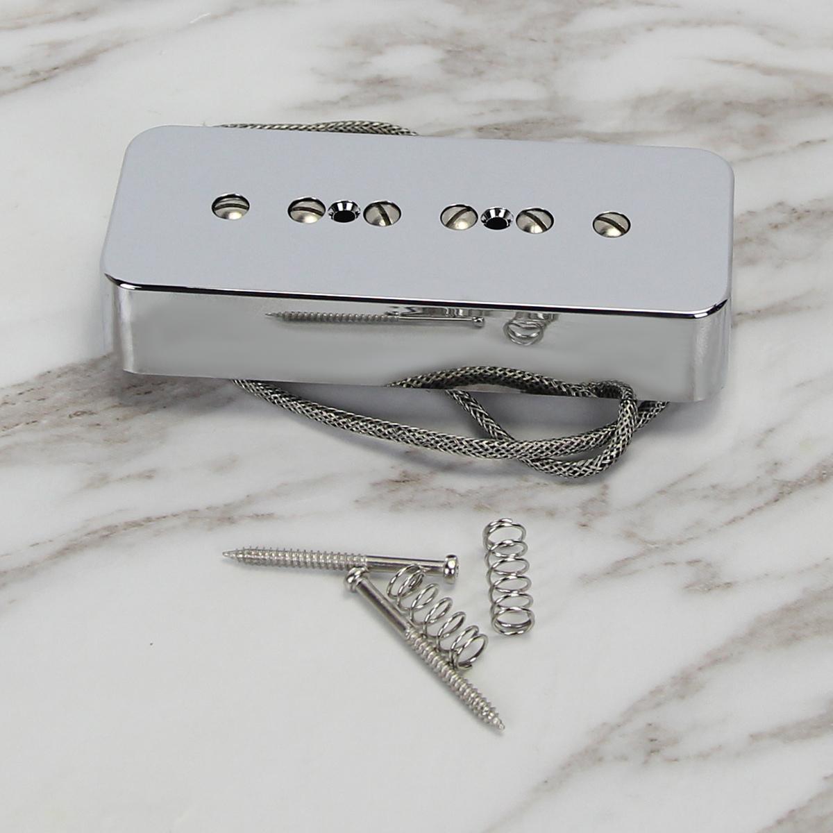 FLEOR Guitar Pickup Alnico 5 P90 Single Coil Pickup Soap Bar Neck / Bridge for LP SG Electric Guitar