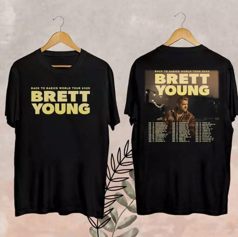 2026 Brett Young Back To Basics World Tour T-Shirt XXXL