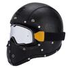 Harley Retro Motorcycle Helmet Helmet Men and Women Couple Pedal Electric Motorcycle Helmet Leather Helmet Four Seasons