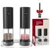 Electric Salt And Pepper Grinder Automatic Salt Pepper Grinder Adjustable Coarseness Spice Mill With LED Light Kitchen Tool Gift