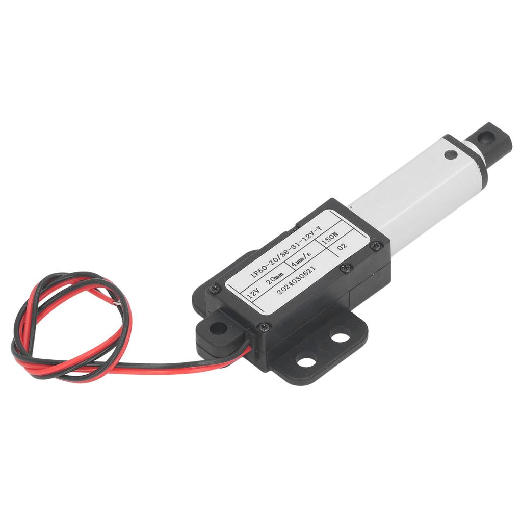 Elektrický lineární aktuátor 20mm zdvih 150N IPX4 lineární aktuátor Motor pro domácí automatizaci zvedání Wor
