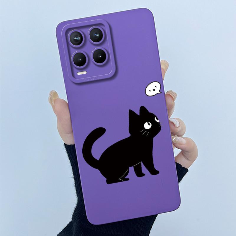 Phone Case For Realme 8 Pro 8i 8S 4G 5G Case Lovely Cartoon Flower Liquid Silicone Soft Shockproof Back Cover For Realme8 Bumper