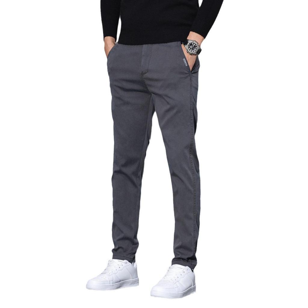 Chaolunbu Men's Slim Straight Business Casual Pants - Spring & Autumn Korean Style Trend