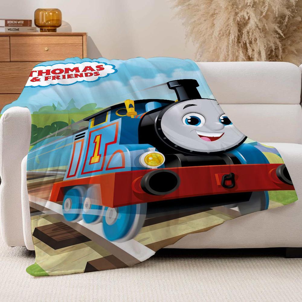 Cartoon cute T-Thomas And F-Friends Blanket For Sofa Office Bed Plane Travel Sleep Read Relax Camping Soft And Warm