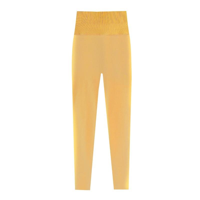 Autumn and winter outer wear thermal pants knitted breathable slim cotton wool pants high waist hips leggings long johns women