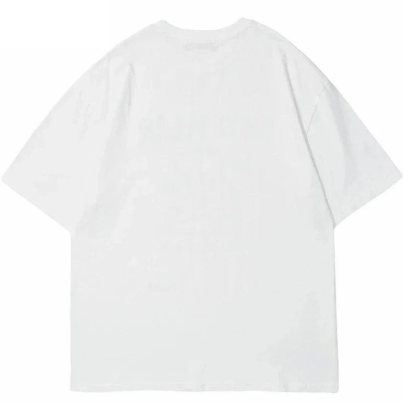 Unisex Graphic T-shirt Graphic Hip Hop Oversized Harajuku Summer Short Sleeve Korean Fashion Y2k Retro Street Cotton Clothing