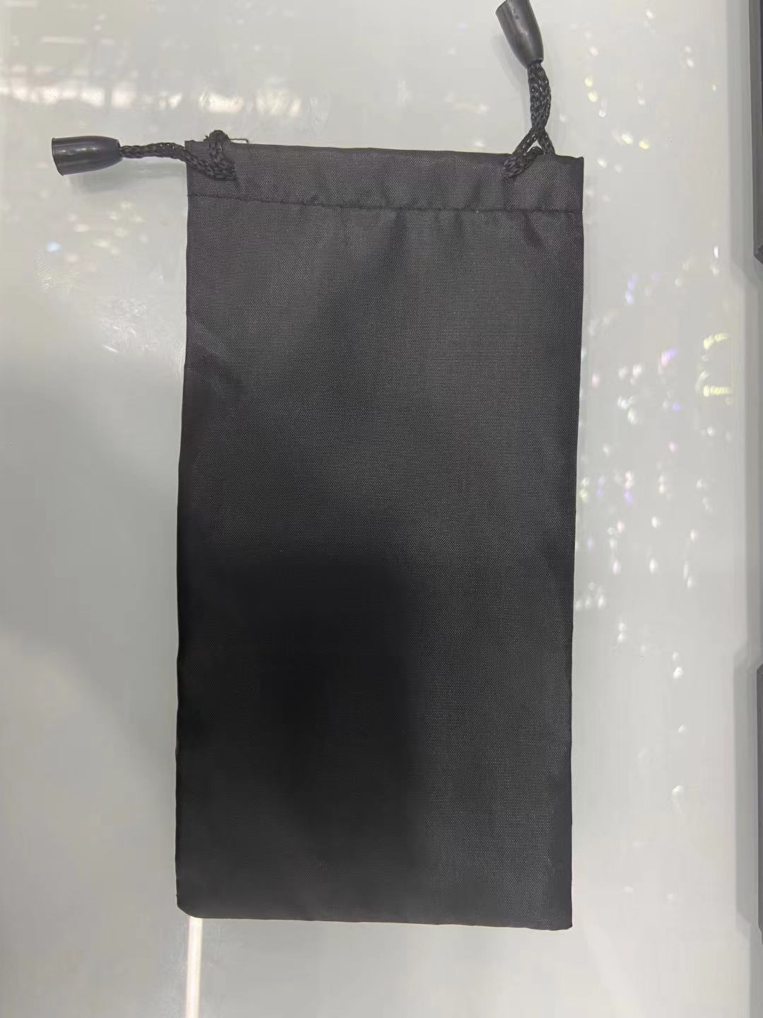 

2 волоса 5 волокон очки черный мешок для очков, сумка для солнцезащитных очков портативный мешок для очков упаковка солнцезащитных очков напечатанный логотип чёрный