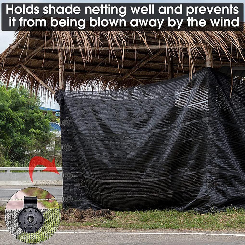 Shading Net Clip Clamp Grommet Fence Netting Hook Heavy Duty Insectproof UV Resistant Plants Anti-bird for Greenhouse