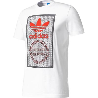 Originals Logo Casual Sports Comfortable Short Sleeve T-Shirt Men Tops White BQ3147