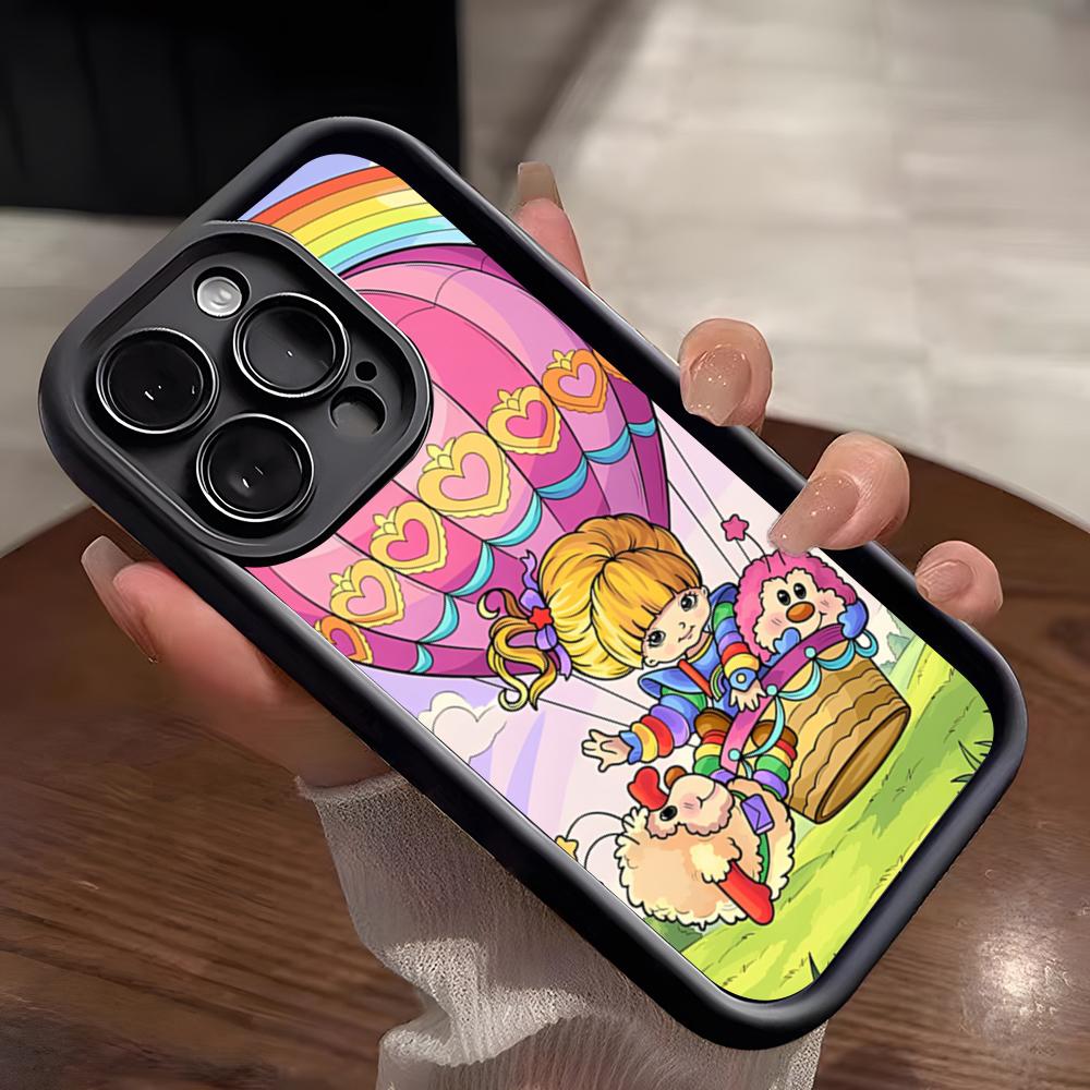 Cartoon R-Rainbow Brite Phone Case For IPhone 17 Pro Max 15 Pro 16 14 Plus 12 13 Mini 11 Pro Shockproof Soft Cover