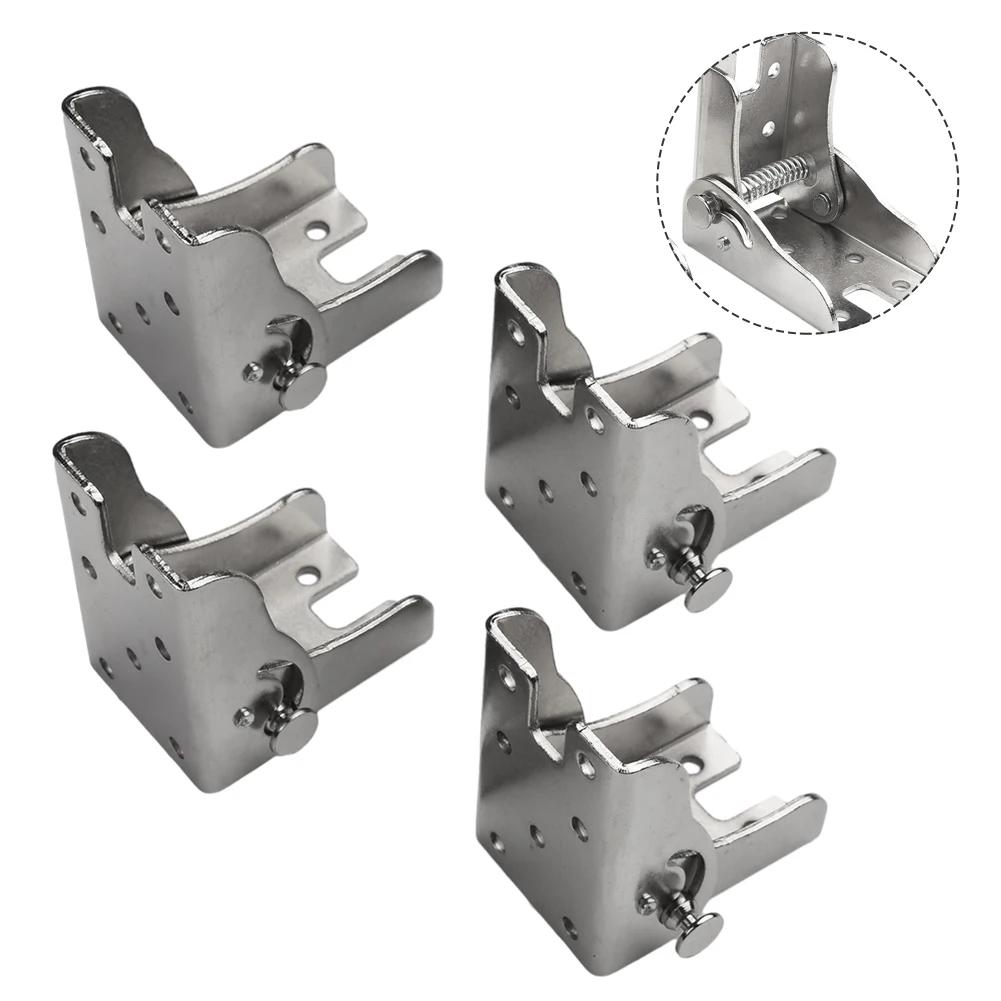 90 Degree Self-Locking Hinge Table Leg Brackets Table Chair Folding Hinge Support Brackets Furniture Leg Fixing Connection