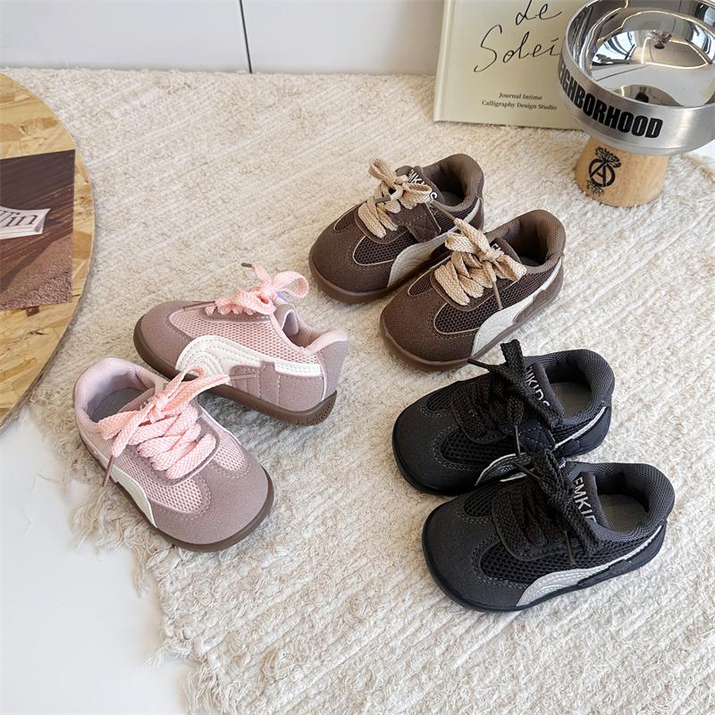 Kids' Versatile German Training Sneakers - 2025 Autumn Mesh Style for Girls & Boys