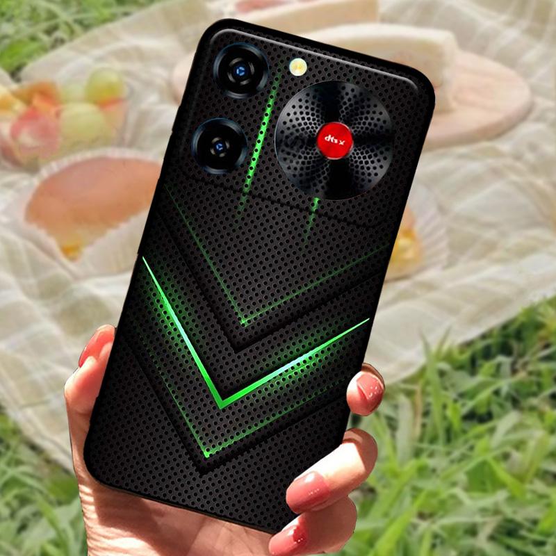 Per ZTE Nubia Custodia Musica Antiurto TPU Silicone Nero Paraurti Cover Per ZTE Nubia Custodie Telefono Musica Carina Cover Posteriore Fundas Capa