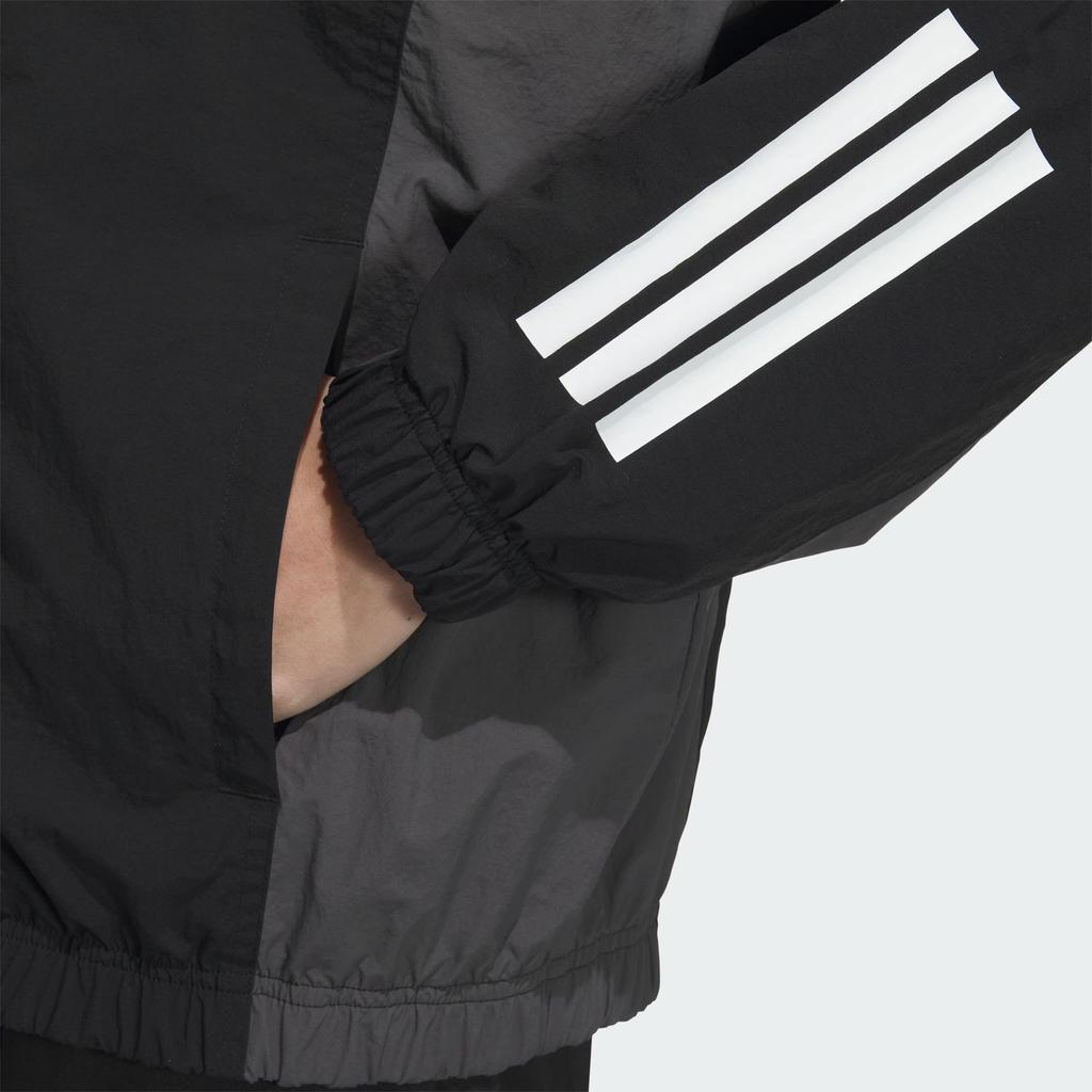 adidas Jackets Men's Black Stand Collar Moderate Other KC3920