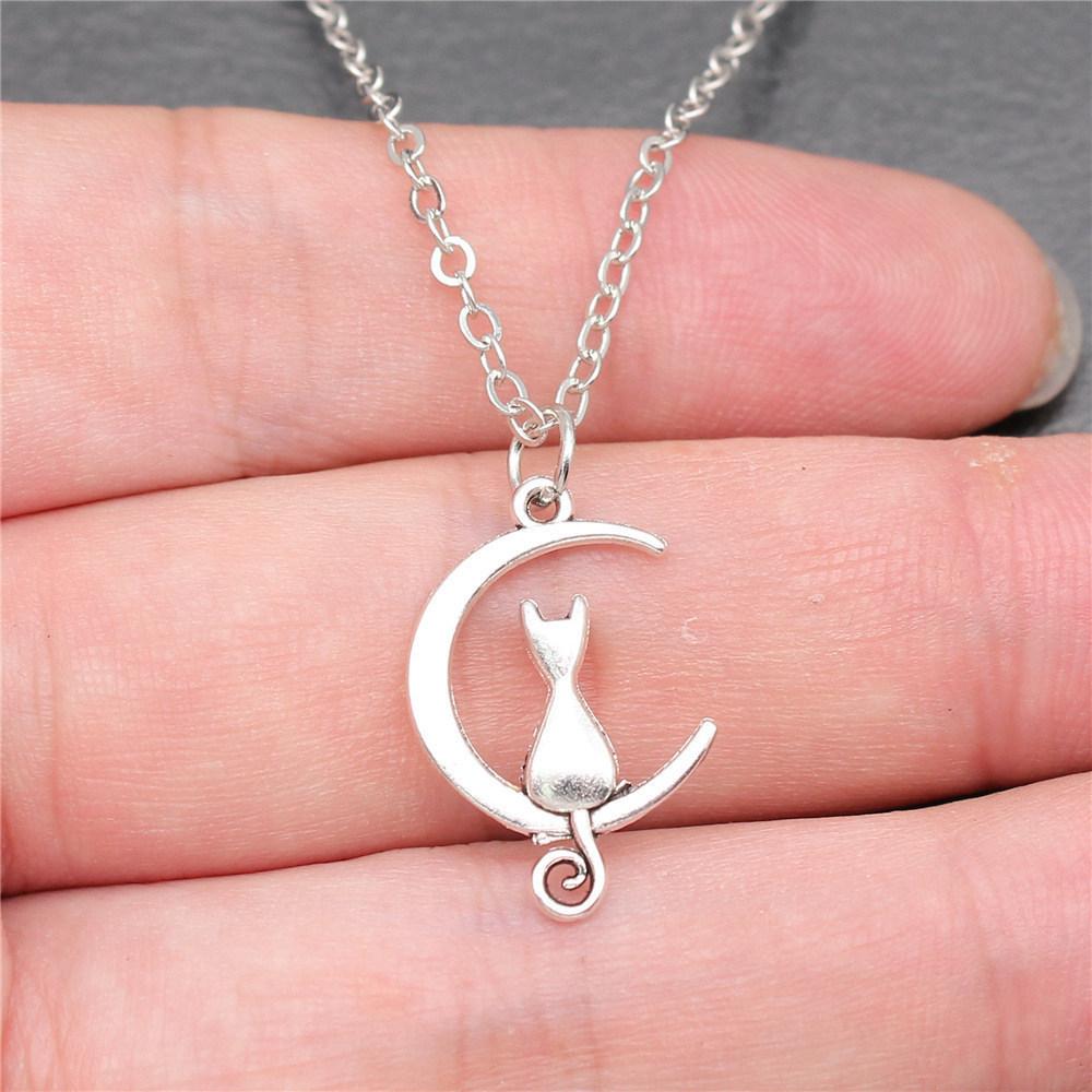 Pet Dog Cat Pendant Antique Bronze Metal Choker Necklace for Women New Arrival Gift
