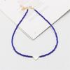 Delicate Bead Chokers Necklace Summer Bohemian Beaded Necklace Y2K Heart Shell-Charm Bead Chokers Necklace Summer