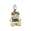 [Ny The] Cute Bear Key Chain Pendant That Can Be Used On Bags and Keys. Stuffed Animal Keyrings, Cell Phone Charms, and Animal Ornaments. (Blue and