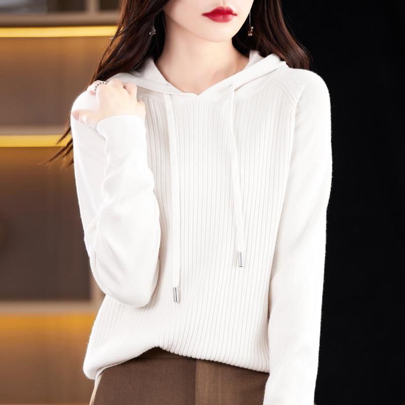 Women's Fashion Casual Solid Color Print Autumn Winter Long Sleeve Sweaters
