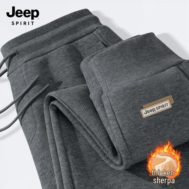 JEEP SPIRIT Men's Fleece Lined Winter Sweatpants