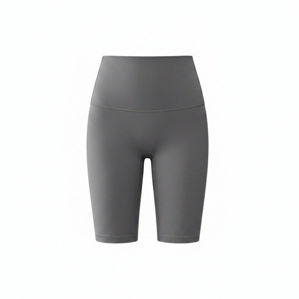 Spring T-line high-waisted yoga shorts nude tightness hip lift peach fitness quick-drying sports five-point yoga pants