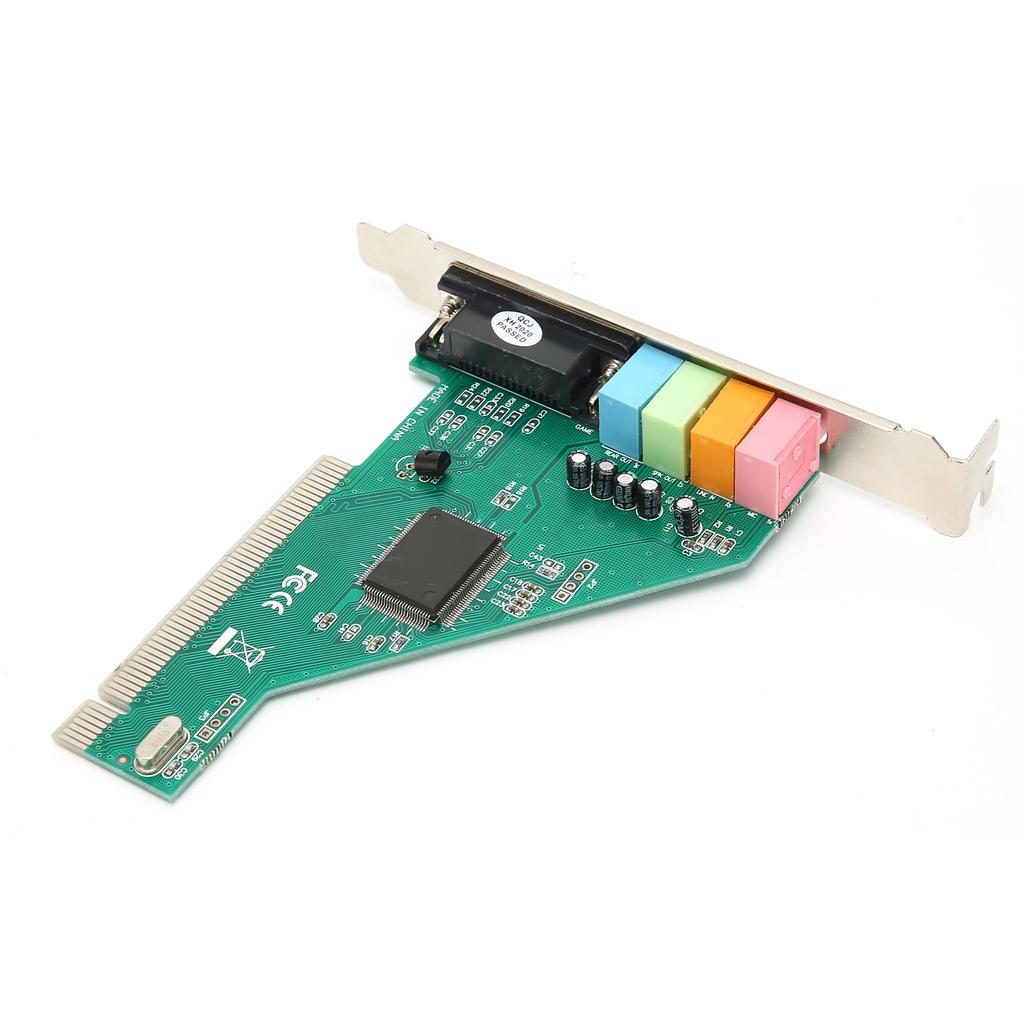 PCI Sound Card 120dB Duplex Playback Computer Accessory with 4 Channel for Windows 98 8738