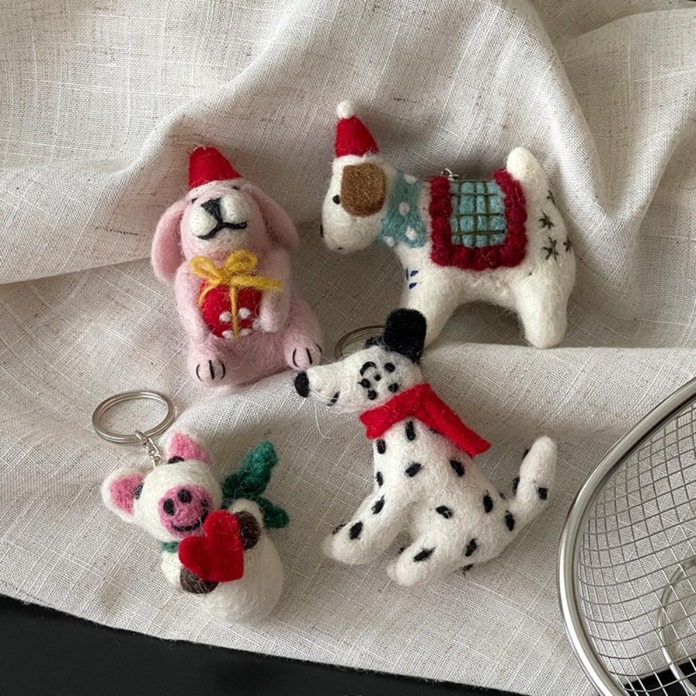 Mouse King Nepal Felt Keyring Mountain Climbing Bear Fairy Tale Style Keychain  Car Key Pendant