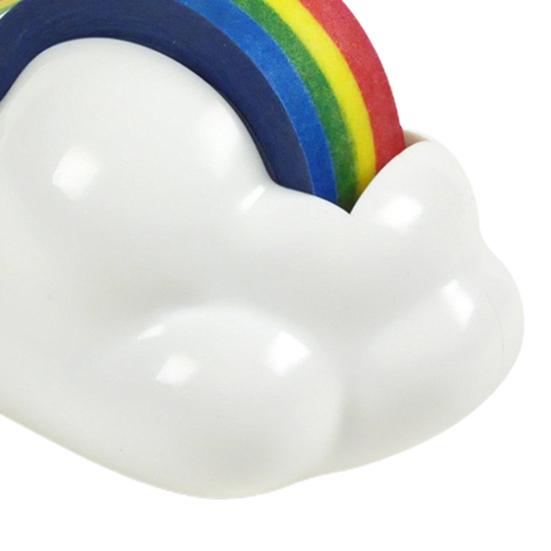 Manuální balení pro vlastní potřebu Cartoon Cloud Shape Rainbow Zásobník pásky Držák lepicí pásky Plastová páska Sedlo Řezací páska Těsnící stroj