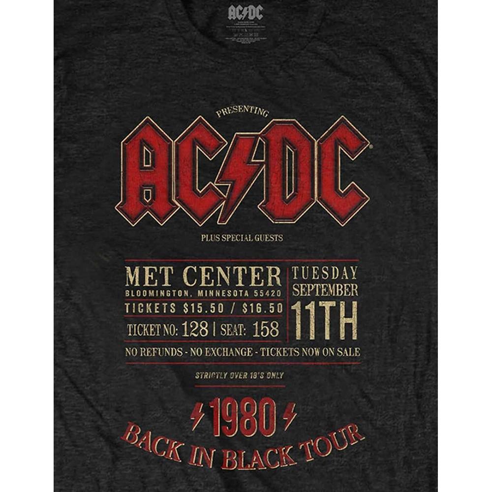 AC/DC Unisex Adult Minnesota Â´80 Cotton T-Shirt