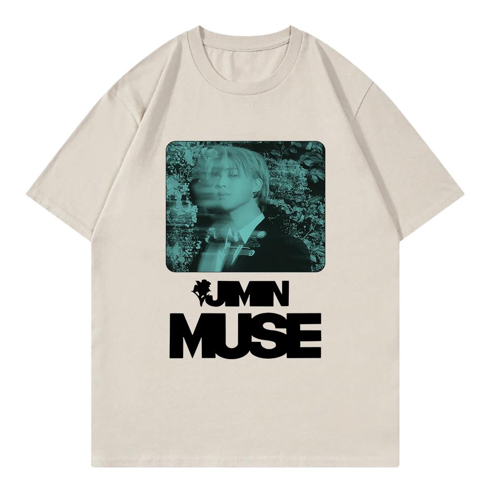 Jimin album Muse camiseta feUnisexina moda Harajuku camiseta de ropa neutral camiseta