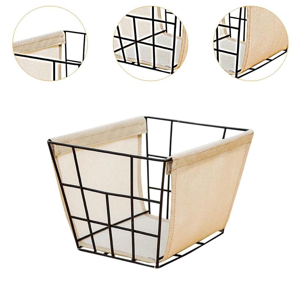 Metal Wire Basket for Household Storage and Laundry Organization