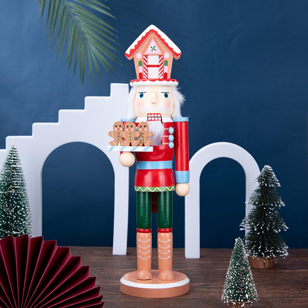 Christmas Candy House-Style Nutcracker Figurine